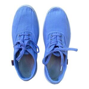 Free City 90's Light Blue Canvas Lace Up Sneakers Size 10 US